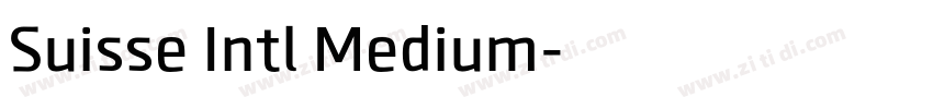 Suisse Intl Medium字体转换